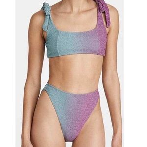 Beach riot tie bathing suit top